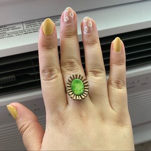 Beautiful green tie dye ring!